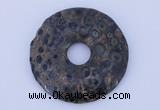 NGP609 5pcs 5*45mm kambaba jasper gemstone donut pendants wholesale