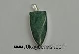 NGP6112 12*35mm - 15*40mm arrowhead amazonite pendants