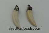 NGP6490 14*55mm - 12*60mm horn wolf tooth pendants wholesale