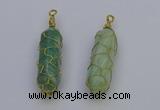 NGP6744 13*40mm sticks amazonite gemstone pendants wholesale