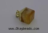 NGP6763 15*22mm cube citrine gemstone pendants wholesale