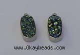 NGP6898 10*22mm - 12*25mm freeform plated druzy quartz pendants