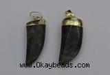 NGP7038 12*35mm - 14*40mm horn labradorite pendants wholesale