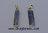 NGP7045 8*32mm - 10*30mm rectangle blue kyanite pendants