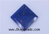 NGP720 6*32mm diamond natural lapis lazuli gemstone pendant