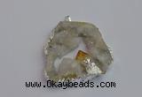 NGP7382 45*50mm - 50*55mm freeform druzy agate pendants