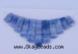 NGP76 Fashion blue lace agate gemstone pendants set jewelry wholesale