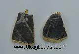 NGP8571 28*45mm - 35*50mm freeform druzy agate pendants wholesale