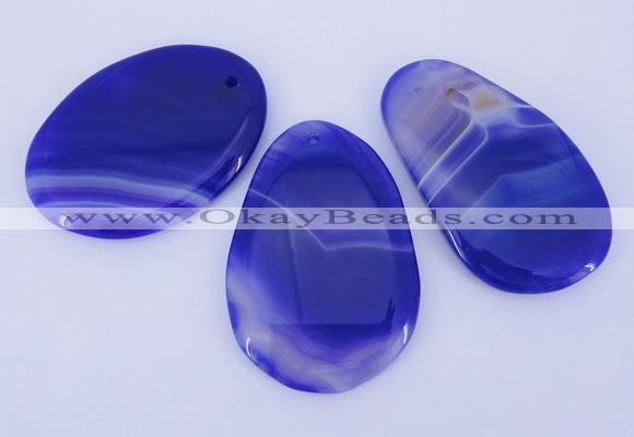 NGP862 5PCS 30-35mm*50-60mm freeform agate gemstone pendants