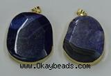 NGP8631 32*45mm - 46*48mm freeform druzy agate pendants wholesale