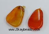 NGP8648 30*45mm - 35*50mm freeform agate pendants wholesale