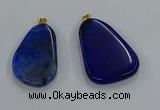 NGP8653 30*45mm - 35*50mm freeform agate pendants wholesale