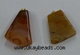 NGP8658 20*40mm - 40*50mm freeform agate pendants wholesale