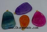 NGP8732 28*40mm - 30*54mm freeform agate pendants wholesale