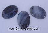 NGP874 5PCS 24*34mm oval agate gemstone pendants wholesale