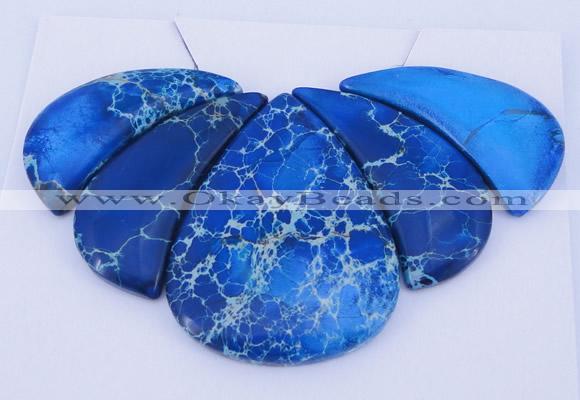 NGP90 Dyed imperial jasper gemstone pendants set jewelry wholesale