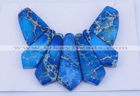 NGP91 Dyed imperial jasper gemstone pendants set jewelry wholesale