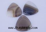 NGP914 5PCS 45*45mm triangle agate druzy geode gemstone pendants