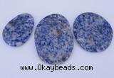 NGP945 5PCS 30-40mm*40-60mm freeform blue spot gemstone pendants