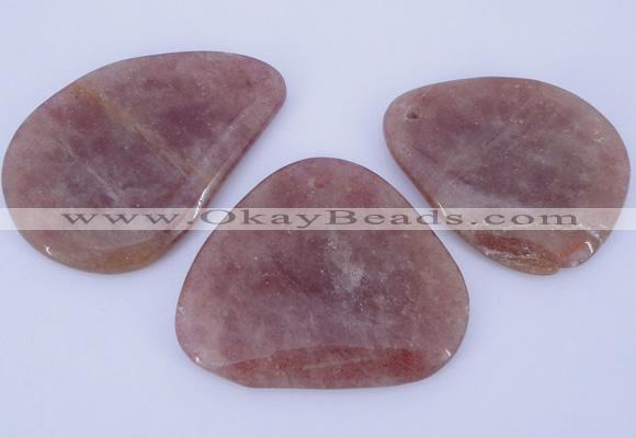 NGP956 5PCS 35-50mm*50-60mm freeform quartz gemstone pendants