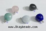 NGP9702 10mm teardrop  mixed gemstone pendants wholesale