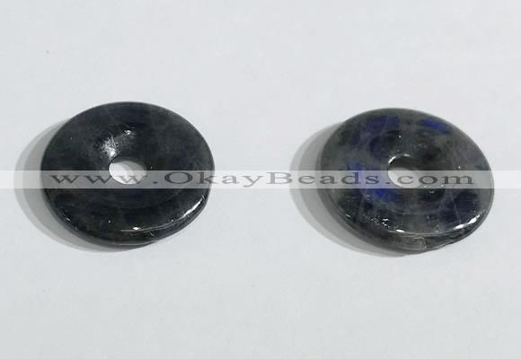 NGP9711 20mm donut labradorite gemstone pendants wholesale