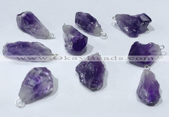 NGP9750 10*16mm-18*25mm freeform amethyst pendants wholesale