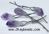 NGP9751 10*16mm-18*25mm freeform amethyst pendants wholesale