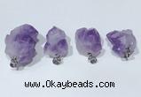 NGP9753 15*20mm-20*30mm freeform amethyst pendants wholesale