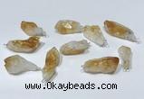 NGP9755 10*16mm-18*25mm freeform citrine pendants wholesale