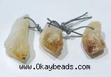 NGP9757 20*30mm-25*55mm freeform citrine pendants wholesale