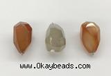 NGP9810 22*35mm - 25*40mm faceted nuggets agate pendants