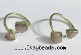 NGR1090 8mm faceted freeform moonstone gemstone rings wholesale