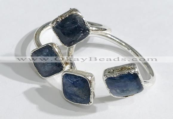 NGR1092 8mm square kyanite gemstone rings wholesale