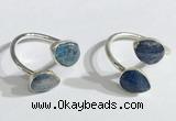 NGR1093 8*10mm flat droplet kyanite rings wholesale