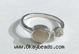 NGR1120 8mm coin  moonstone gemstone rings wholesale