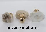 NGR141 25*30mm - 30*40mm freeform druzy agate rings wholesale