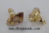 NGR144 18*25mm - 22*30mm faceted nuggets citrine gemstone rings