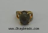 NGR2015 10*15mm faceted oval labradorite gemstone rings