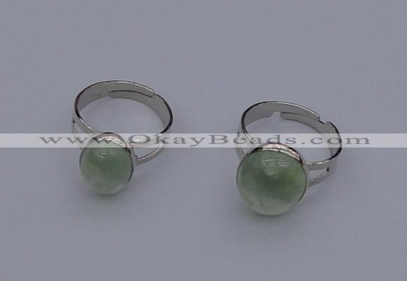 NGR208 10*14mm – 12*16mm freeform prehnite rings wholesale