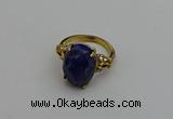 NGR2092 10*15mm faceted oval lapis lazuli gemstone rings