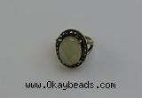 NGR2105 10*15mm faceted oval lemon quartz gemstone rings wholesale