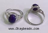 NGR3018 925 sterling silver with 8*10mm oval charoite rings