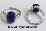 NGR3028 925 sterling silver with 10*14mm oval charoite rings