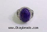 NGR3044 925 sterling silver with 12*16mm oval charoite rings