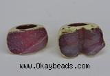 NGR305 25*40mm - 30*35mm freeform druzy agate gemstone rings