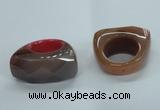 NGR32 16*35*40mm faceted freeform agate gemstone rings