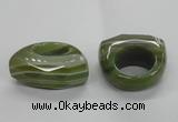 NGR34 16*35*40mm faceted freeform agate gemstone rings