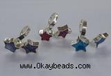 NGR359 12*12mm - 14*14mm star druzy agate rings wholesale