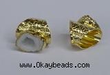 NGR372 15*20mm - 20*25mm freeform druzy agate rings wholesale